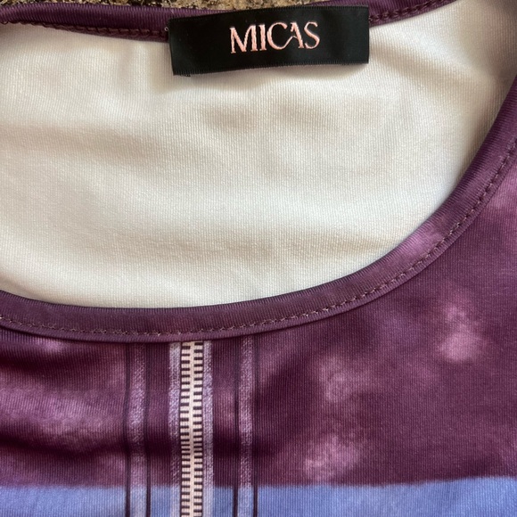 Blue and purple Micah’s cropped long sleeve - Picture 2 of 3